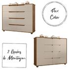 Cômoda Quarto Doble Com 8 Gavetas E Pés