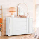 Cômoda Quarto Evidenza Com 4 Gavetas E 2 Portas De Correr