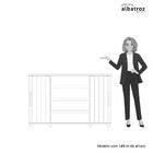 Cômoda Quarto Evidenza Com 4 Gavetas E 2 Portas De Correr