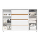 Cômoda Quarto Evidenza Com 4 Gavetas E 2 Portas De Correr