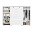 Cômoda Quarto Fontana Com 7 Gavetas E 2 Portas Nature/titanium