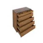 Cômoda Quarto Gaveteiro Colméia Porta Jóias e Maquiagem com 5