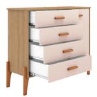 Comoda Quarto Infantil Iris Com 4 Gavetas E 1 Porta