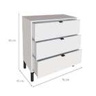 Cômoda Queens 3 Gv Branca