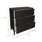 Cômoda Queens 3 Gv Preta