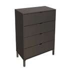 Cômoda Queens 4 Gv Preta 76 Cm