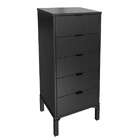 Cômoda Queens 5 Gv Preta 40 Cm