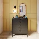 Cômoda Queens 5 Gv Preta 90 Cm