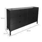 Cômoda Queens 6 Gv Preta