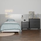 Cômoda Queens Alta 3 Gavetas Timeless Preto