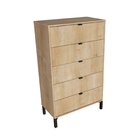 Cômoda Queens Alta 5 Gavetas Timeless Amadeirado