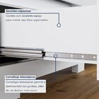 Cômoda Rack 2 Portas E 4 Gavetas Floripa Branco