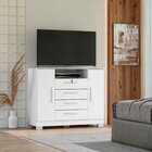 Cômoda Rack 2 Portas E 4 Gavetas Floripa Branco