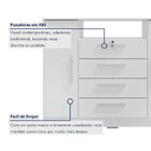Cômoda Rack 2 Portas E 4 Gavetas Floripa Branco
