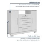 Cômoda Rack 2 Portas E 4 Gavetas Floripa Branco