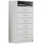 Cômoda Rack 6 Gavetas Tallinn Com Nicho 13444 Branco - Pnr Mó