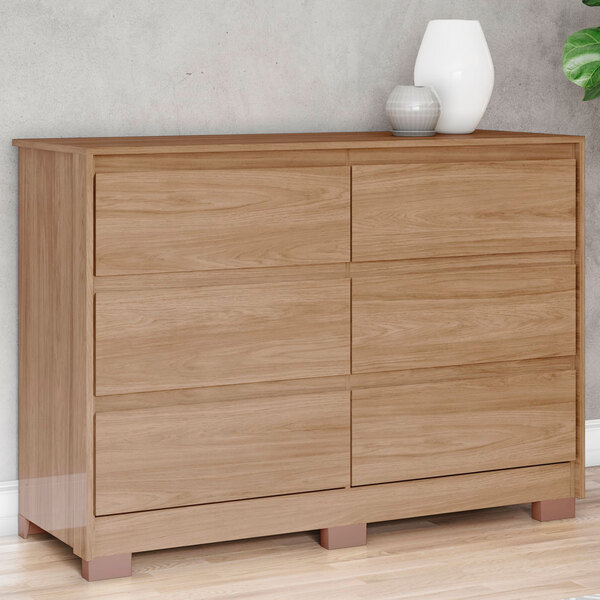 Cômoda Ravenna 6 Gavetas Jequitibá Brilho - Henn