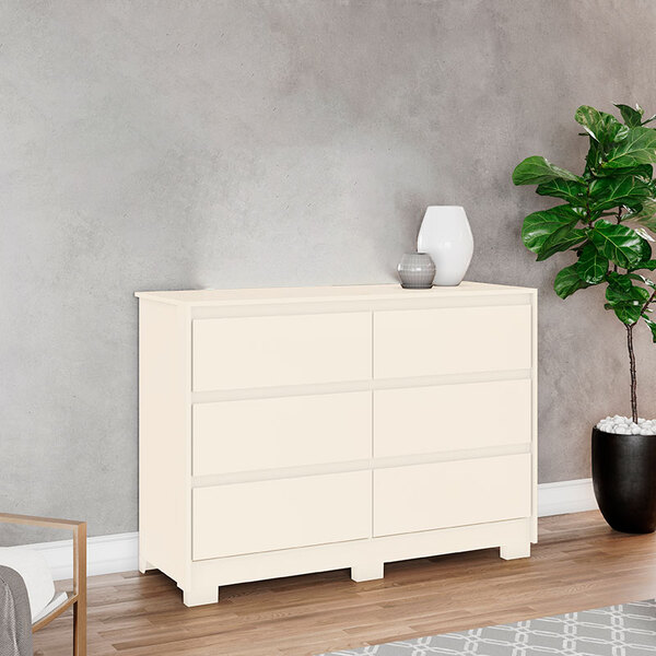 Cômoda Ravenna 6 Gavetas Off White - Henn