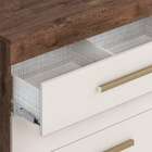 Cômoda Rayane 1 Pt 5 Gv Café E Off White