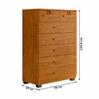 Cômoda Realce 7 Gavetas Cinamomo - Panorama Móveis