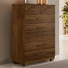 Cômoda Realce 7 Gavetas Imbuia - Panorama Móveis