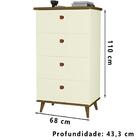 Comoda Retro 4 Gav Corrediças Telescopicas Ac104 Mpri