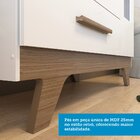 Cômoda Retrô 4 Gavetas 1 Porta Móveis Peroba