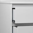 Cômoda Retrô 4 Gavetas Com Porta - Branco