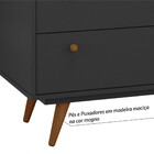 Cômoda Retrô 4 Gv Preta