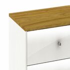 Cômoda Retrô 8 Gv Nogal E Branca