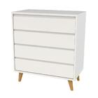 Cômoda Retrô Branco Fosco