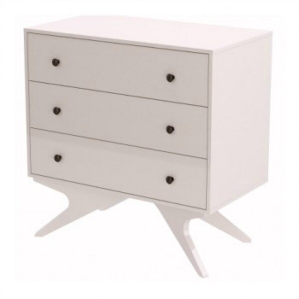 Cômoda Retrô Com 3 Gavetas Tw37 Dalla Costa