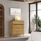 Comoda Retro Ibiza 3 Portas 2 Gavetas Nature - Vlr