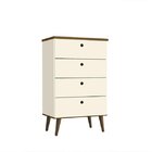 Cômoda Retrô Lottus Móveis Primus Pérola/freijó