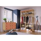 Cômoda Retrô Para Quarto 6 Gavetas Design Wood Argila