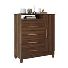 Cômoda Reyna Cedro 4 Gavetas