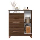 Cômoda Reyna Cedro 4 Gavetas