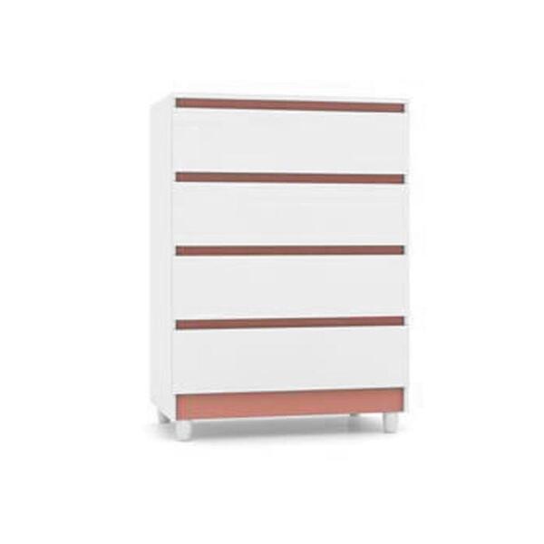 Comoda Rio 4 Gavetas Branco/camarim - Vlr