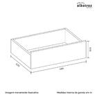 Cômoda Ripada 5 Gavetas 1 Porta Com Pés Duetto Albatroz