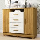 Comoda Romana Canela/branco Off Dicasa