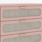 Comoda Rosa Juvenil Com 3 Gavetas