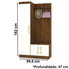 Comoda Roupeiro 3 Portas Para Quarto 20031 Imbuia Rustico Vlr