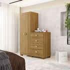 Cômoda Roupeiro 4 Gavetas Gerórgia Nature