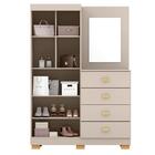 Comoda Roupeiro Espelho 120 Cm 2 Portas 20034 Vlr