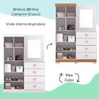 Comoda Roupeiro Espelho 120 Cm 2 Portas 20034 Vlr