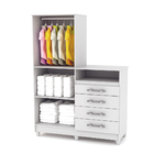 Cômoda Roupeiro Infantil 2 Portas 4 Gavetas Branco Flex Line