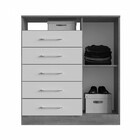 Cômoda Rubi 1 Porta 5 Gavetas Branco - Irm Móveis