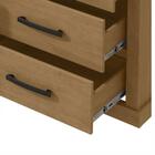 Cômoda Rustic Com 6 Gavetas Móveis Lopas Amêndoa