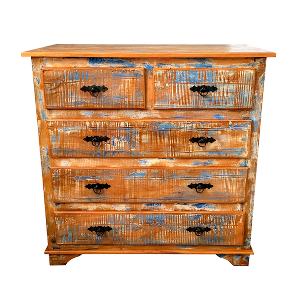 Cômoda Rústica Nepal Em Madeira De Demolição - Cód 767