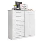 Cômoda Saavi Branco 8 Gavetas